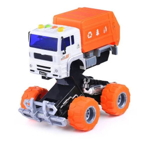 Машинка инерционная Wenyi Грузовик/Мусоровоз, со звуком и светом, 1:20