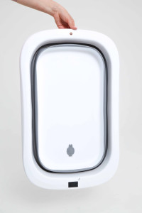 Ванночка для новорожденного Mom-be, складная, со сливом и термометром