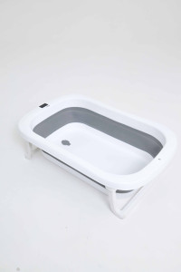 Ванночка для новорожденного Mom-be, складная, со сливом и термометром