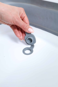 Ванночка для новорожденного Mom-be, складная, со сливом и термометром