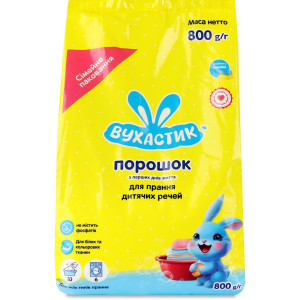 Порошок для стирки УШАСТИК, детский, 800гр