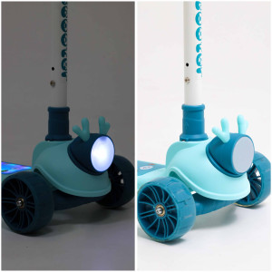 Самокат трехколесный M-Trike MAXI Оленёнок, PU колёса