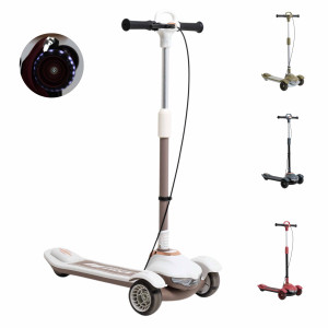 Самокат трехколесный M-Trike MAXI Машинка, складной, свет и музыка