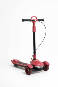 Самокат трехколесный M-Trike MAXI Машинка, складной, свет и музыка