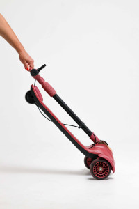 Самокат трехколесный M-Trike MAXI Машинка, складной, свет и музыка