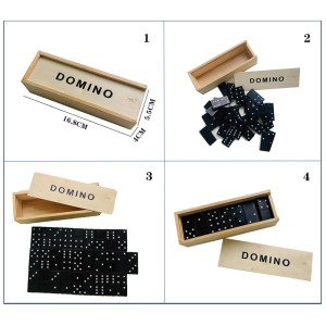 Домино детское 000593, дерево, в коробке