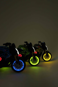 Электромобиль двухколесный M-Trike Мотоцикл, светящиеся колеса