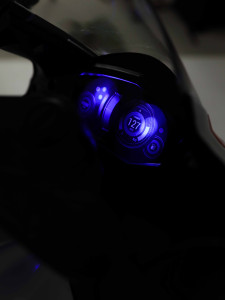 Электромобиль детский M-Trike Мотоцикл, светящиеся ПВХ колеса, bluetooth