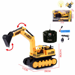 Экскаватор 43401, на радиоуправлении, со светом, подвижные детали