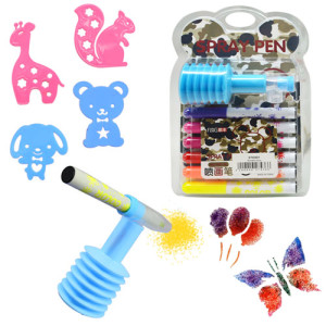 Набор фломастеров Spray Pen ST02421, с распылителем, 12 цветов