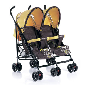 Прогулочная коляска трость Geoby SD209F, для двойни