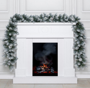 Гирлянда хвойная Christmas, с шишками, новогодняя, 2,7 м