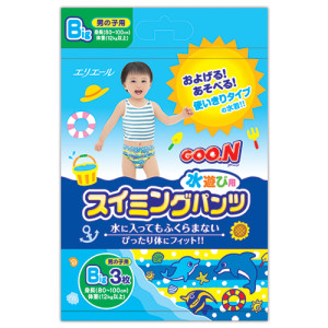 Подгузники трусики для плавания Goo.N XL (12-20 кг), 3 шт., японские  для мальчиков