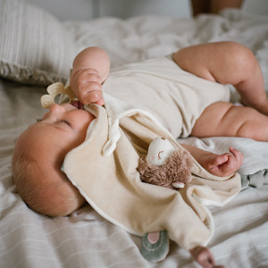 Игрушка-платочек плюшевая BabyOno Лама Луна