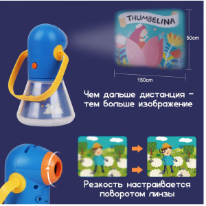 Проектор-ночник Mideer 12 любимых сказок, с карточками