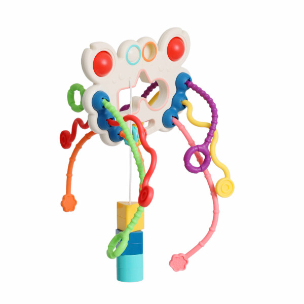 Игрушка - грызунок Pull String Toy 4в1, развивающий
