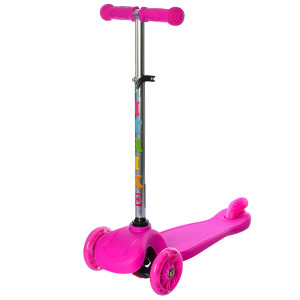 Самокат iTrike BB 3-026-A Mini, светящиеся колеса, трехколесный