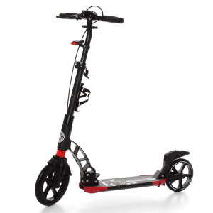 Самокат iTrike SR 2-014, двухколесный, складной, взрослый, с ручным тормозом