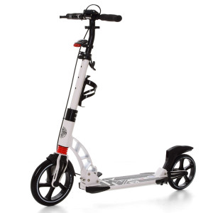 Самокат iTrike SR 2-014, двухколесный, складной, взрослый, с ручным тормозом