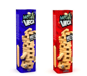 Игра настольная Danko Toys Дженга Mega vega G-MV-01, в тубусе, 54 элемента