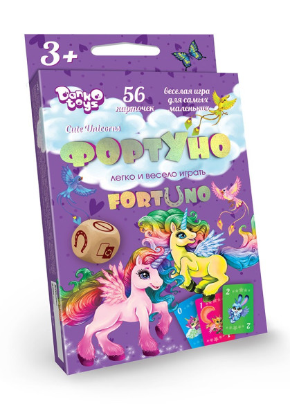 Игра настольная Danko Toys ФортУно, 56 карточек, с 3 лет