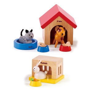 Игровой набор Hape E3455 Домашиние животные, деревянный