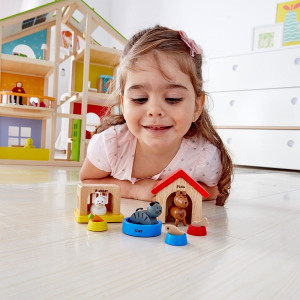 Игровой набор Hape E3455 Домашиние животные, деревянный