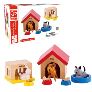 Игровой набор Hape E3455 Домашиние животные, деревянный
