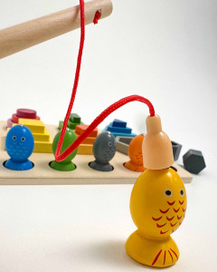 Игровой набор Сортер-рыбалка, деревянный