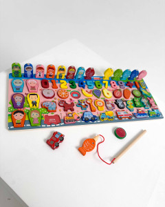 Игрушка развивающая, многофункциональная, дерево