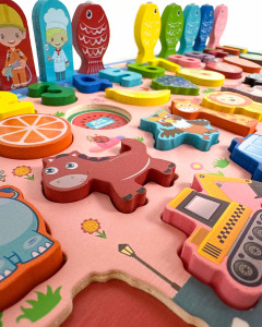 Игрушка развивающая, многофункциональная, дерево