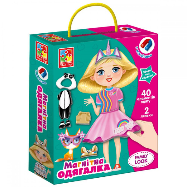 Игровой набор Vlady toys Family look, магнитный, 42 детали