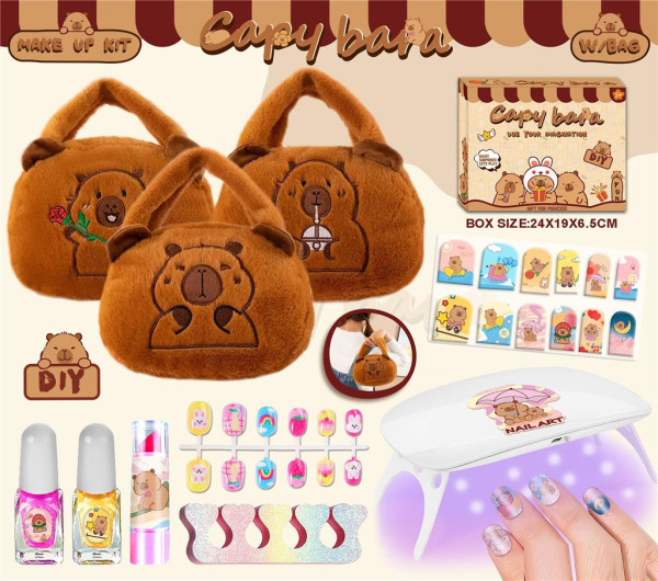 Игровой набор для маникюра Capibara, в сумочке