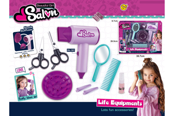 Игровой набор Salon Парикмахер, 9 предметов