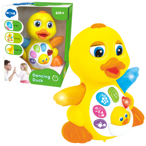 Игрушка Limo Toy/Hola 808 Утка, с музыкой, ездит, подвижные детали, свет