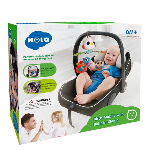 Игрушка на коляску Hola Карусель с птичками, с музыкой