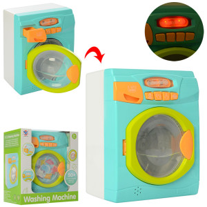 Игрушка XS-19611 Стиральная машина, звук, свет, вращается барабан