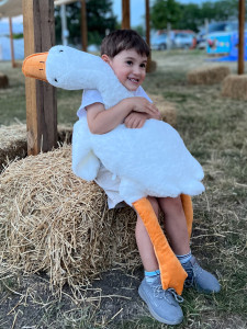 Мягкая игрушка-обнимашка Гусь, 70 см