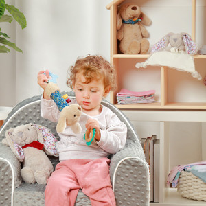 Игрушка-пищалка BabyOno Собачка Willy, с прорезывателем