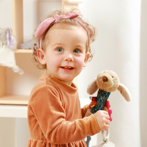 Игрушка-пищалка BabyOno Собачка Willy, с прорезывателем