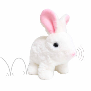 Мягкая интерактивная игрушка Кролик, прыгает, 14 см