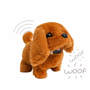 Мягкая интерактивная игрушка Щенок Спаниель, прыгает, 15 см