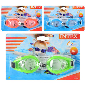 Очки для плавания и ныряния Intex 55602, с защитой от УФ-излучения, от 8-ми лет