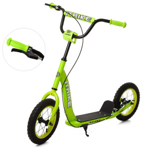 Самокат двухколесный iTrike SR 2-043-1, резиновые колеса, ручной тормоз
