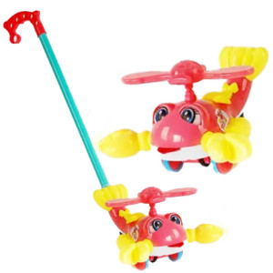 Каталка детская Краб, с палкой-толкателем