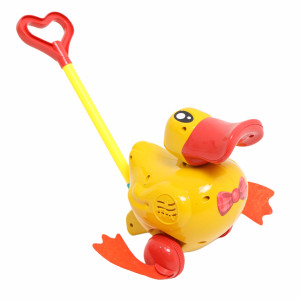 Каталка детская Mom-Be Утёнок, с палкой-толкателем