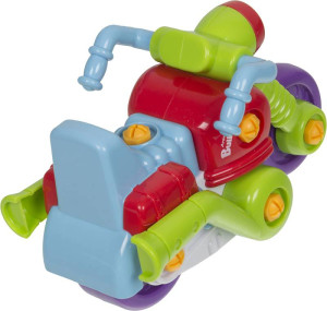 Конструктор Keenway Подъемник и мотоцикл, серия Строй и играй