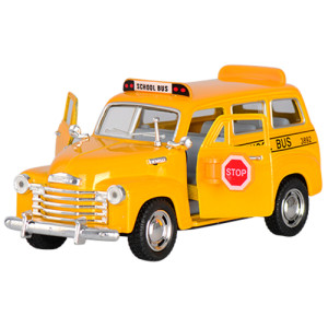 Машинка Kinsmart KT 5005 W Школьный автобус, инерционная, металлическая, 12,5 см