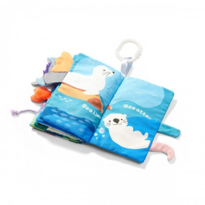 Книжка мягкая BabyOno Go to the ocean, тактильная