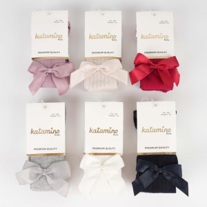 Колготы для девочки Katamino Бант, хлопок, 1-6 лет